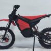 EcoDrivex M9-72V25A piros elektromos dirt bike oldalnézetből