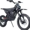 EcoDrivex M9-72V25A fekete elektromos dirt bike elölnézetből